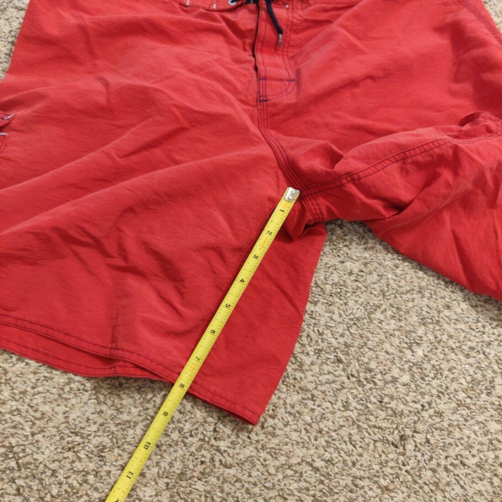Quiksilver Men's Swim Shorts Size 38 Red Swim Trunks Swimsuit. - Picture 6 of 8